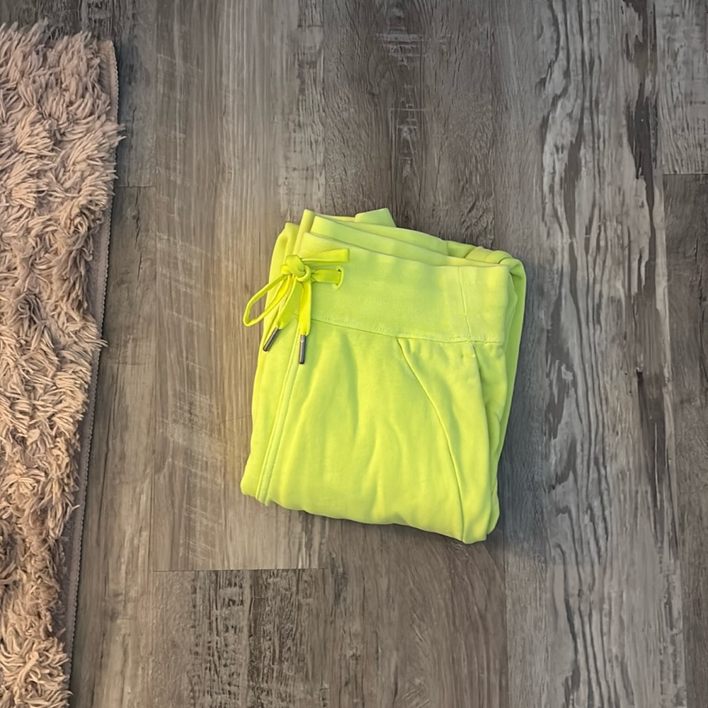 Lululemon Highlighter Yellow Joggers